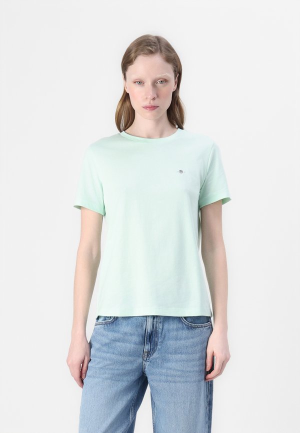 PRINTED ARCHIVE SHIELD - Basic T-shirt - faded mint
