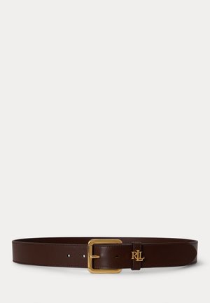 Lauren Ralph Lauren LOGO-KEEPER LEATHER BELT - Ζώνη - chestnut brown