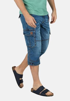 Jeansshort - middle blue wash