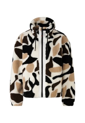 NINETTA - Fleecejas - off-white braun