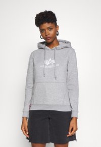 Alpha Industries - NEW BASIC - Pulover s kapuco - grey heather Miniaturna slika 1