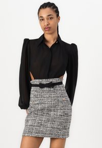 Elisabetta Franchi WOMENS DRESS WITH BELT - Dnevna haljina - nero