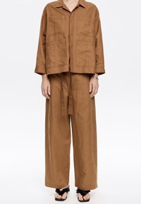 Bimba Y Lola BARREL  - Pantaloni - marron claro