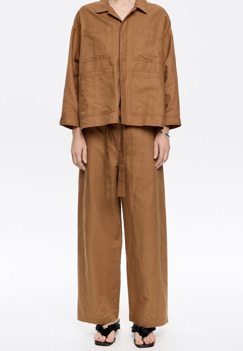 Bimba Y Lola BARREL  - Pantaloni - marron claro