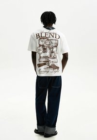 Bershka - Print T-shirt - white Thumbnail Image 1