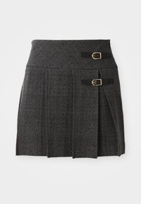 RECOUPE - Pleated skirt - gris/marron