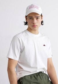 Ellesse VIPERA - Marškinėliai su spaudiniu - white/pink