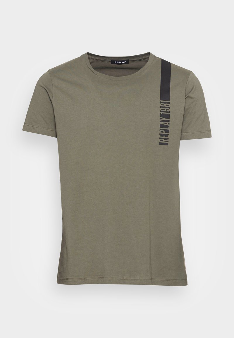 Herren T-Shirts basic | Replay T-Shirt basic military/oliv - QY57349 Herren T-Shirts basic | Replay T-Shirt basic military/oliv - QY57349
