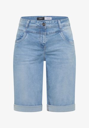 Cecil, HIGH-WAIST WIDE-LEG SHORTS IN A LOOSE FIT, jasnoniebieski
