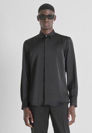 LONDON REGULAR FIT IN SOFT TOUCH - Camicia - black