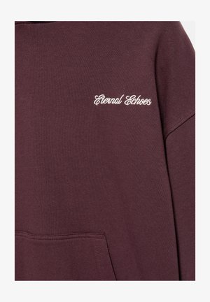 PULL&BEAR, ETERNAL ECHOES HOODIE - HOODIE - Sweat à capuche - bordeaux