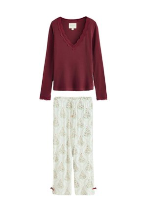 REGULAR FIT - LONG SLEEVE  FRESTWICK GLADE CHRISTMAS TREE SET - Pyžamová sada - ecru