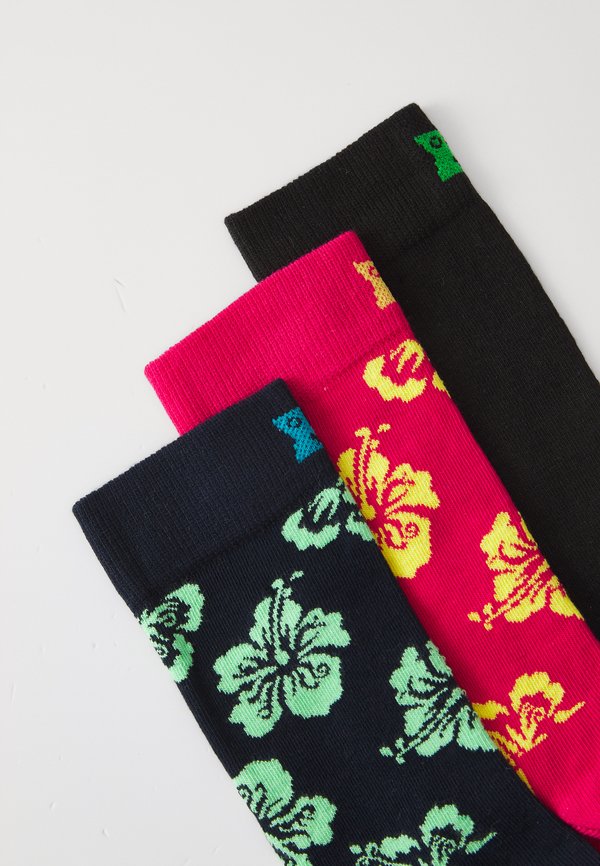 HIBISCUS SOCKS UNISEX 3 PACK - Socks - multi2