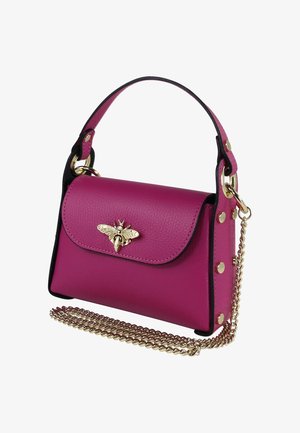 DrachenLeder Umhängetasche - pink fuchsia