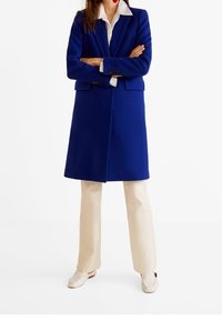 Mango Cappotto classico - neon blue