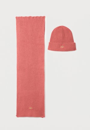 SHIELD BEANIE AND SCARF GIFT UNISEX SET - Šalikas - faded brick