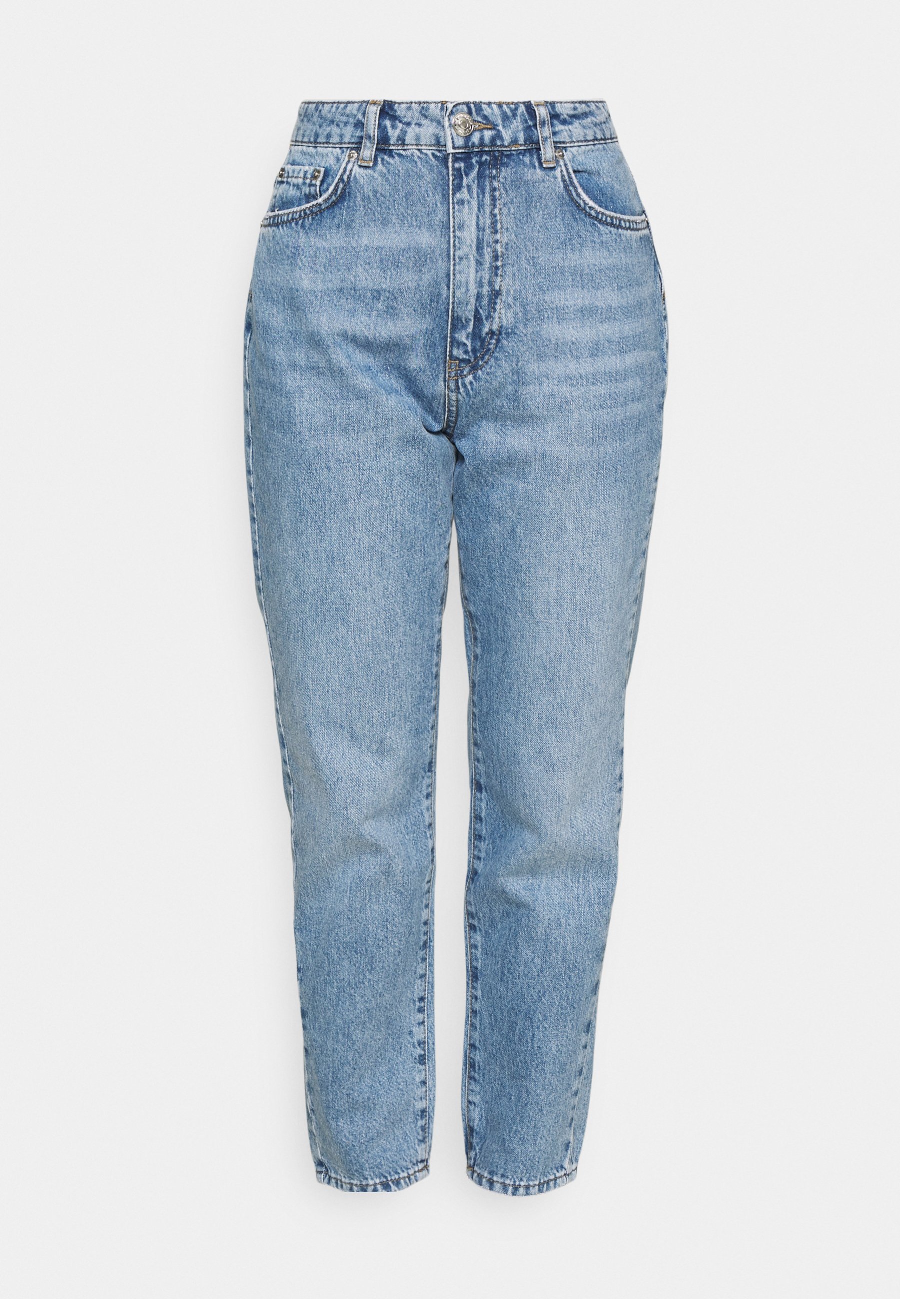 Gina Tricot Petite DAGNY MOM - Laisvo kirpimo džinsai - ocean blue/mėlyna -  Zalando.lt