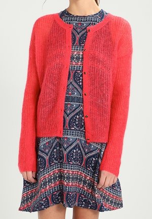 Chaqueta de punto - coral