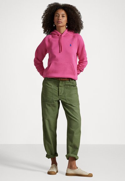 Polo Ralph Lauren SHRUNKEN FIT FLEECE HOODIE - Ikdienas džemperis - desert pink