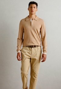 Scotch & Soda LONG SLEEVE POLO - Maglione - tannin
