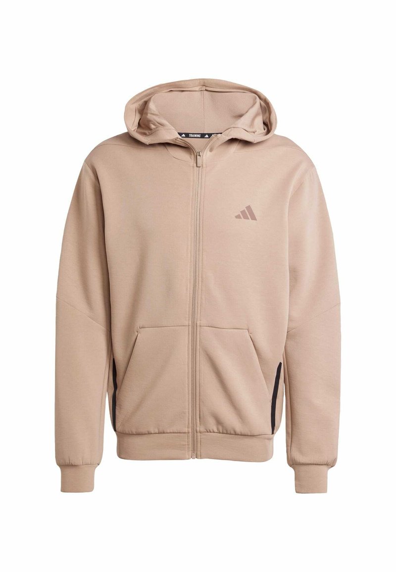 adidas performance Sweater met rits bruin adidas performance Sweater met rits bruin