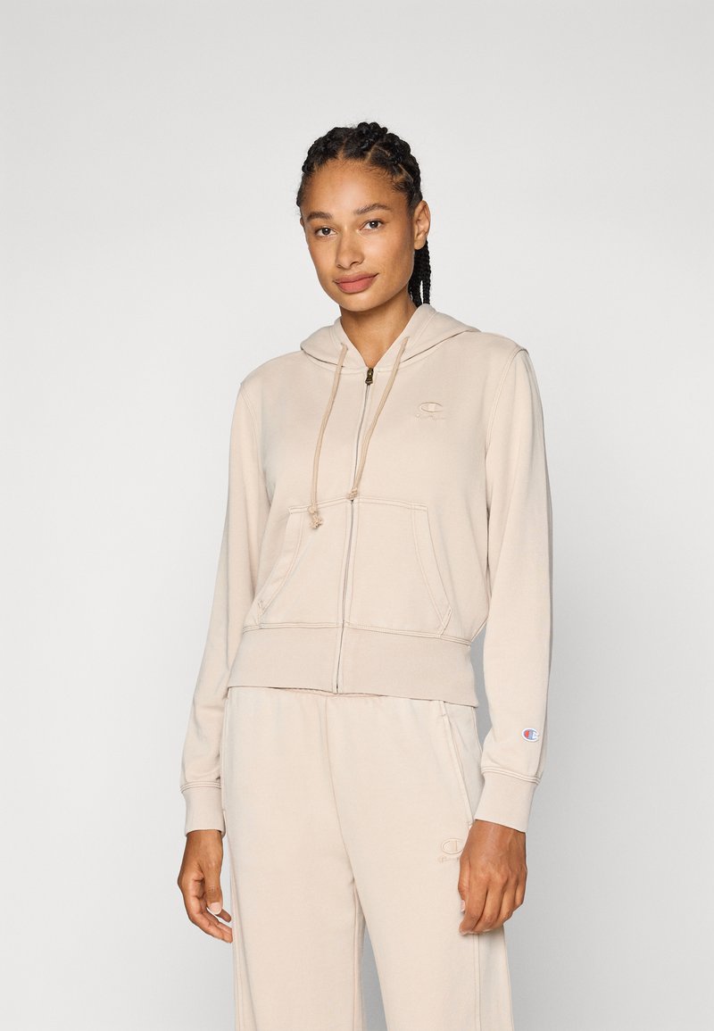 Champion FULL ZIP HOOD - Mikina na zip - beige