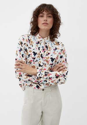 s.Oliver MIT ALLOVER-PRINT - Overhemdblouse - ecru