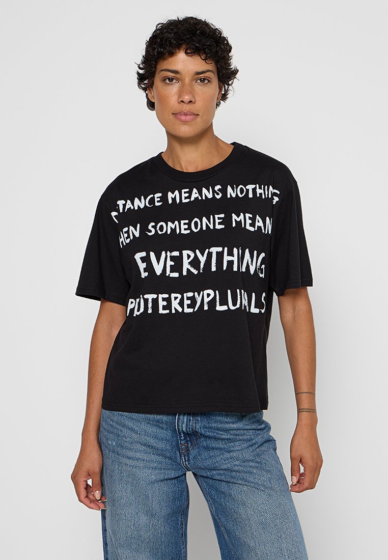 Peuterey T-shirt print zwart