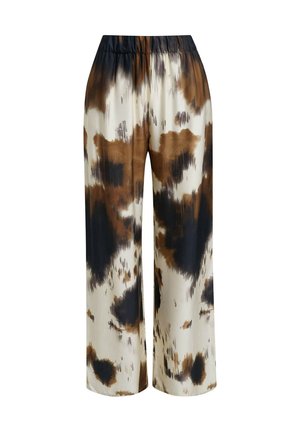 Smith&Soul, SMITH&SOUL GEMUSTERTE HOSE MIT ELASTIKBUND - Stoffhose - dark chocolat