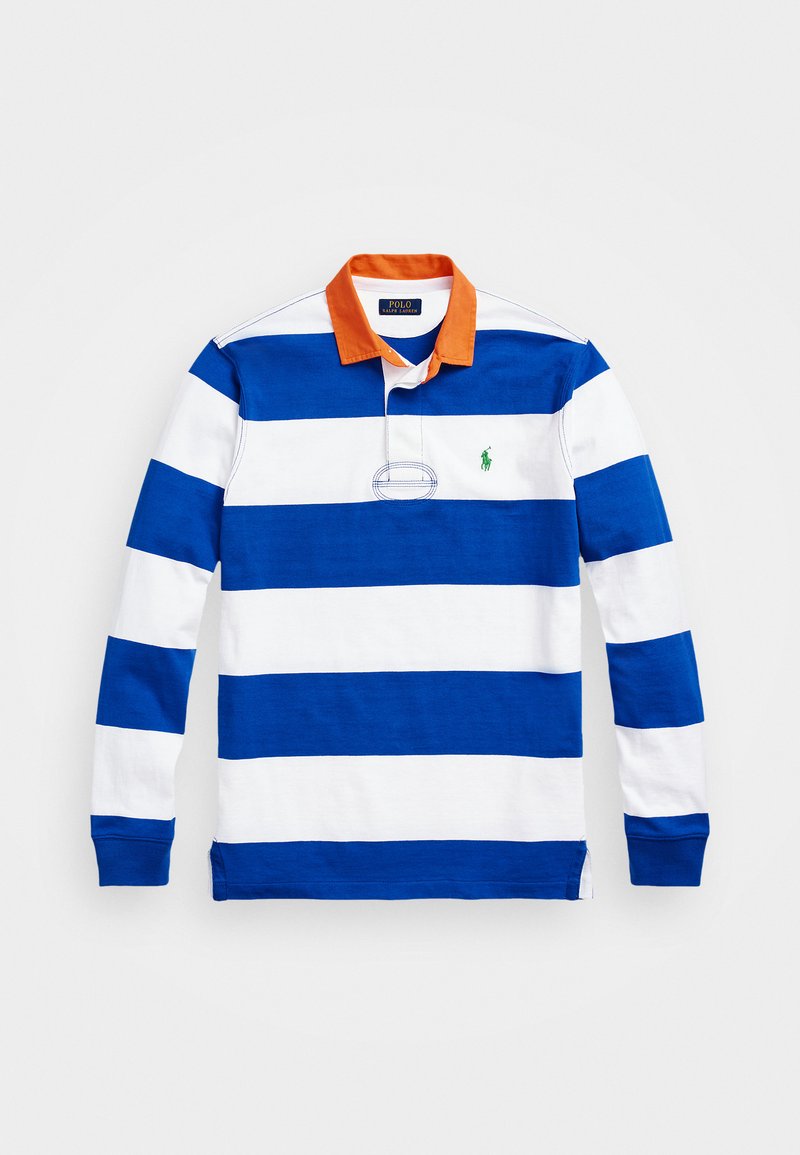 Polo Ralph Lauren - LONG SLEEVE RUGBY - Polo - new iris blue/white, Agrandir