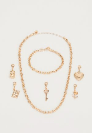 BEMYVALENTINE - Necklace - gold-coloured/clear multi