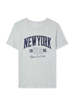 Terranova, COLLEGE  - T-shirt con stampa - grigio chiaro melange