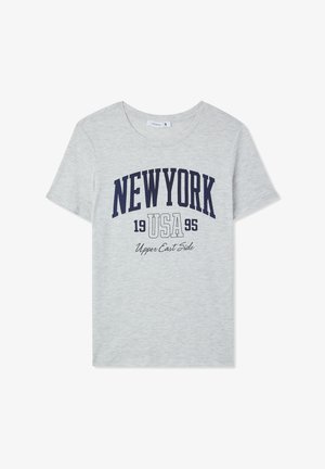 Terranova, COLLEGE - T-shirt con stampa - grigio chiaro melange