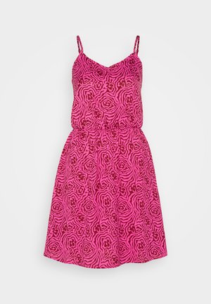 JDY, JDYLUCIA SHORT STRAP DRESS  - Hverdagskjole - brick red