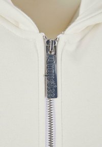 Dropsize SUPER HEAVY HD PRINT - Majica s kapuljačom i patentnim zatvaračem - creamwhite