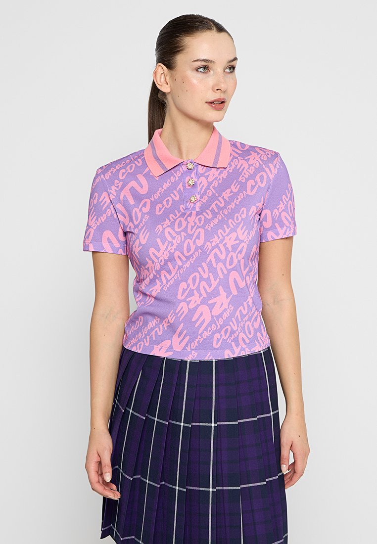 Versace Jeans Couture Poloshirt paars Versace Jeans Couture Poloshirt paars