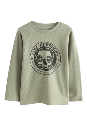 REGULAR FIT GRAPHIC LONG SLEEVE TEXTURED - Langarmshirt - grey skate