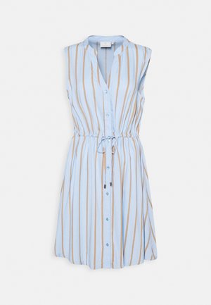 GAMILA DRESS - Sukienka letnia - chambray blue/sand