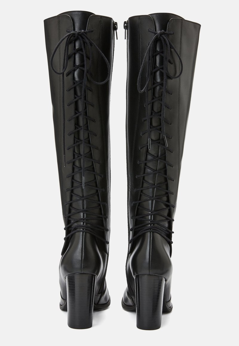 Bottes Cavalières SAN MARINA En Cuir Noir - Taille 36, Doublées Cuir, état Neuf, Talon 2-7 Cm