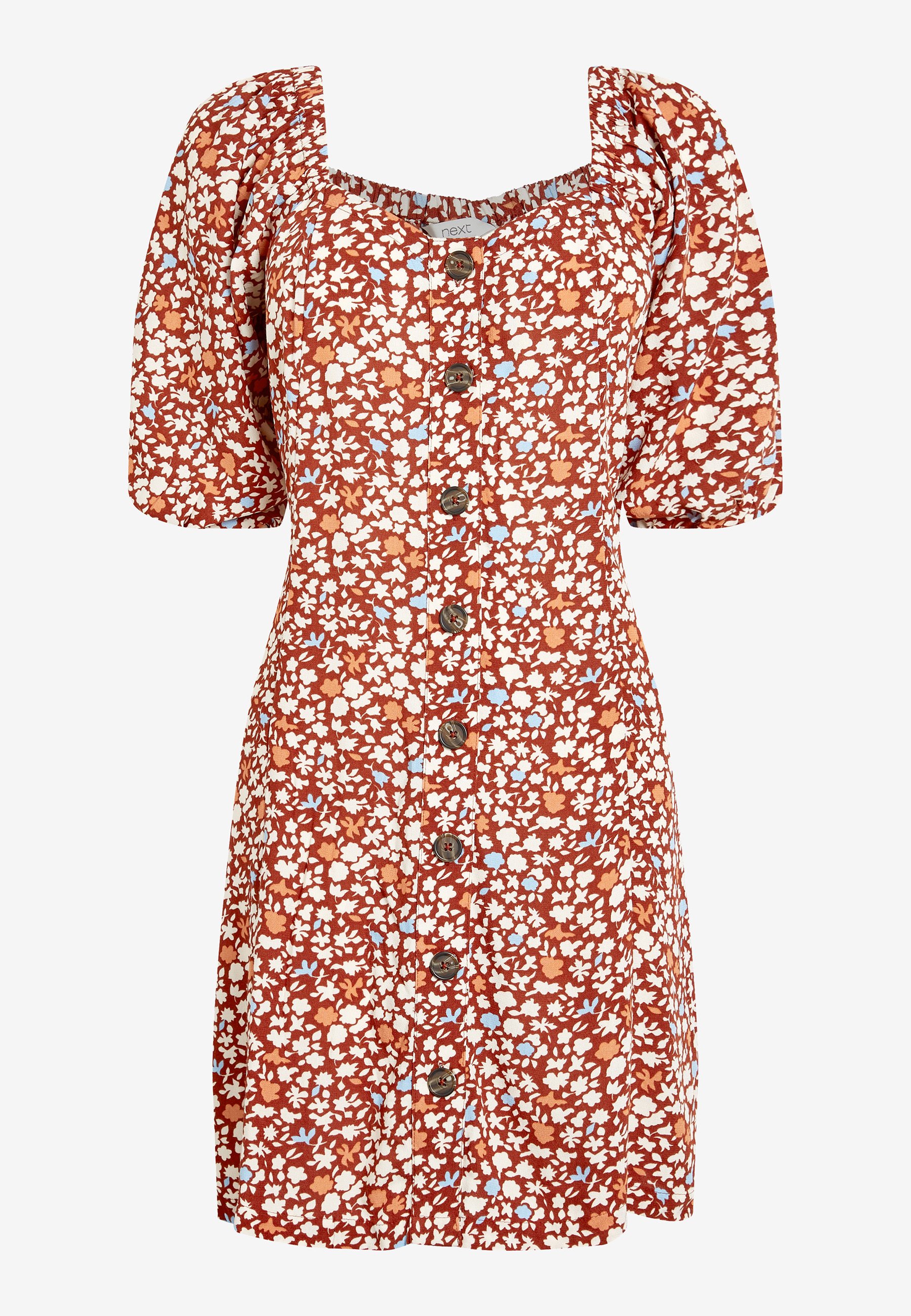 Next CREAM FLORAL PRINT TIE SLEEVE 