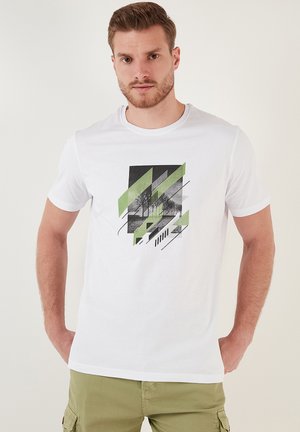 Buratti Print T-shirt - white