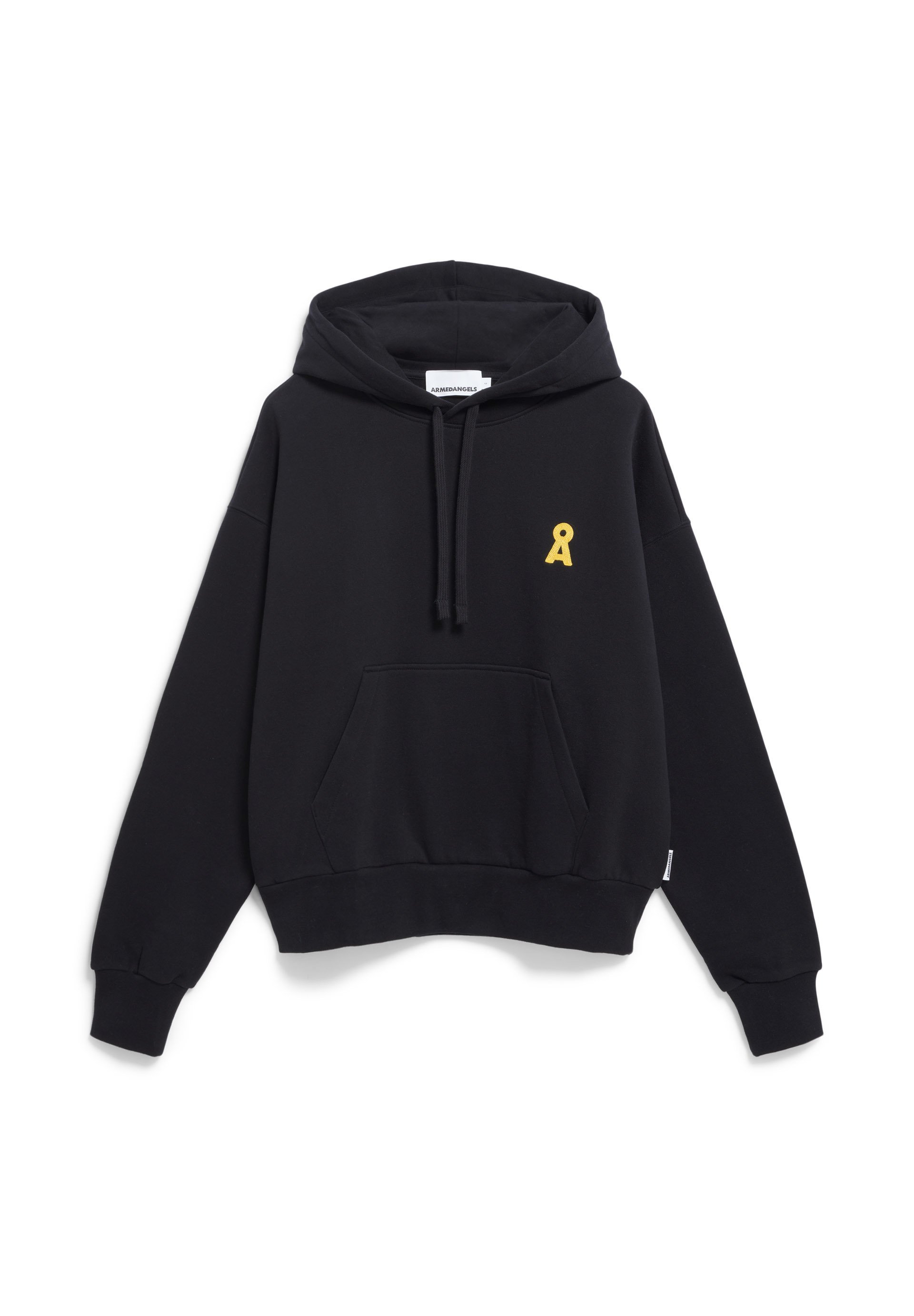 ARMEDANGELS Felpa da donna in cotone biologico HAARLEENAA oversized Fit, Nero , XS