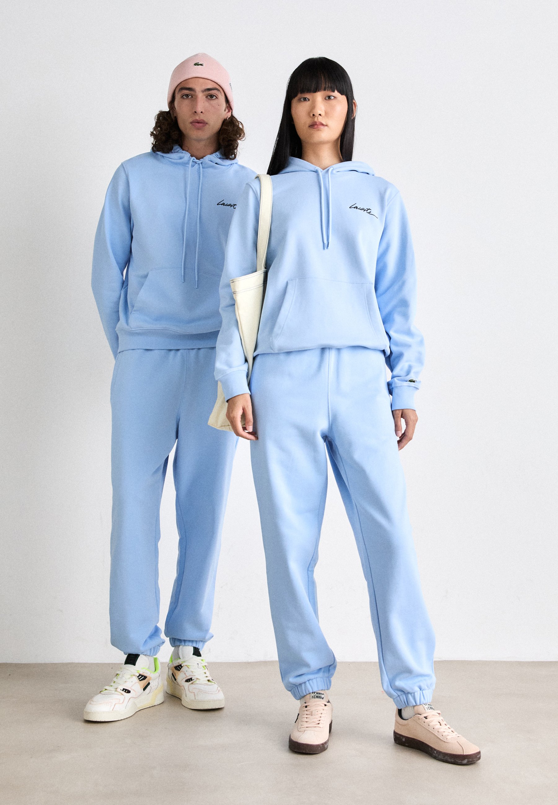 Lacoste UNISEX - Tracksuit bottoms - overview/light blue - Zalando