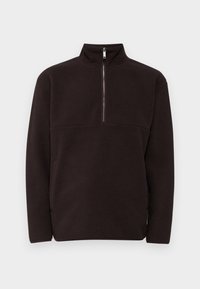 SLHRELAX - Zip-up sweatshirt - chocolate torte