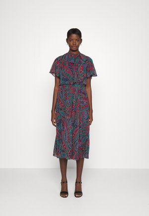 AGUSTIN SHORT SLEEVE DAY DRESS - Vestito estivo - lighthouse navy/red/multi coloured