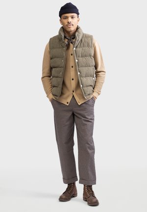 SANTANA KNIT BOXY FIT - Cardigan - travertine