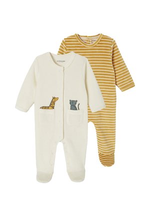 2ER-PACK MIT RECYCLING - Sleep suit - gelb