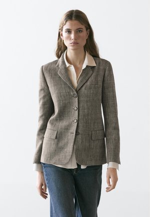 Massimo Dutti FLECKED  - Blazer - grey
