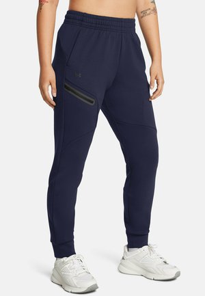 Under Armour UNSTOPPABLE FLEECE - Pantalon de survêtement - midnight navy