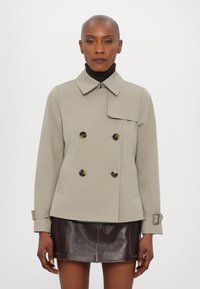 MICHAEL Michael Kors Šineļveida mētelis - dusty sage